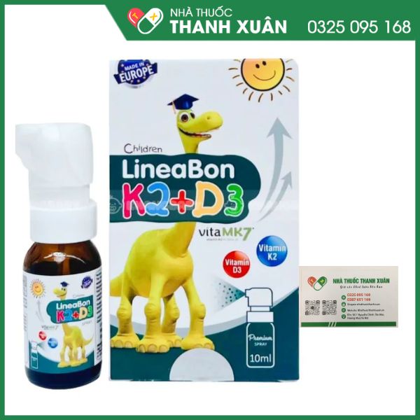 LineaBon k2+d3 dạng xịt - Hỗ trợ hấp thu canxi giảm nguy cơ loãng xương